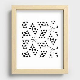 Triangle slide Pattern Recessed Framed Print