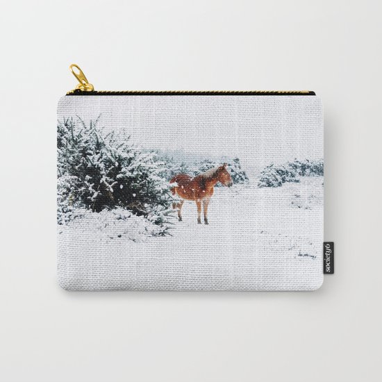 Winter horse Carry-All Pouch