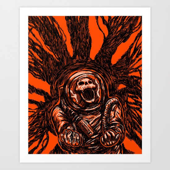 A Spacesuit Has Been Compromised Art Print