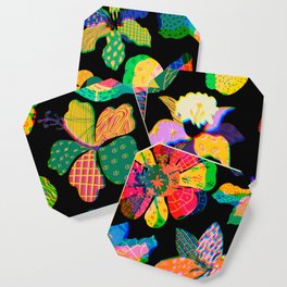 Trippy Tropical Flowers #3 Coaster