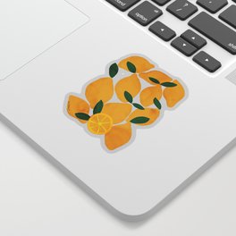 lemon mediterranean still life Sticker