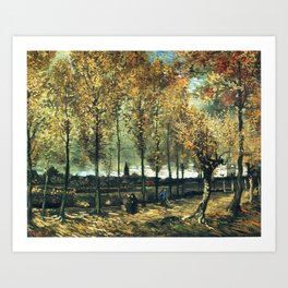 Van Gogh Lane with Poplars Near Nuenen 1885 Art Print