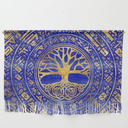 Tree of life -Yggdrasil - Lapis Lazuli Wall Hanging