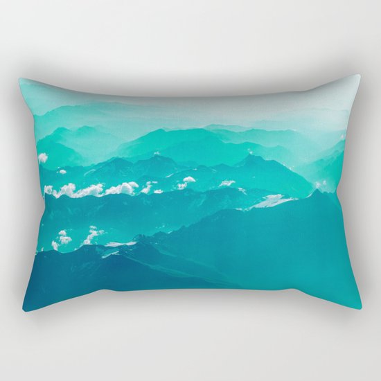 Mountain Waves Rectangular Pillow
