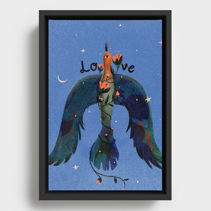 Love in the air Framed Canvas