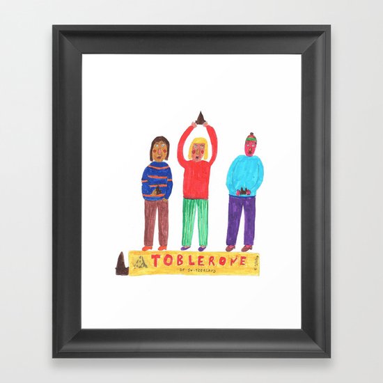 Toblerone. Framed Art Print