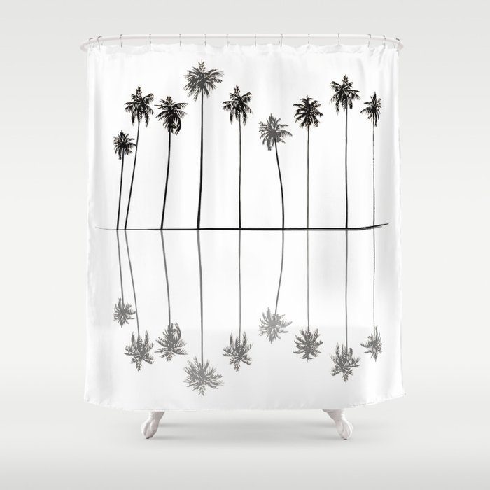 Palm Reflections II Shower Curtain