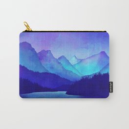 Cerulean Blue Mountains Carry-All Pouch