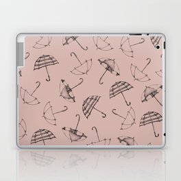 Scattered Umbrella's in Putty Pink Laptop & iPad Skin