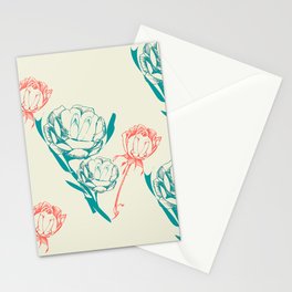 Phallic Floral Stationery Cards