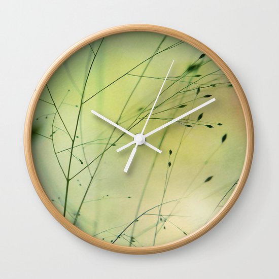 Grass Wall Clock