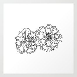Marigold Flower Art Prints For Any Decor Style Society6,Kids Drawing House And Tree