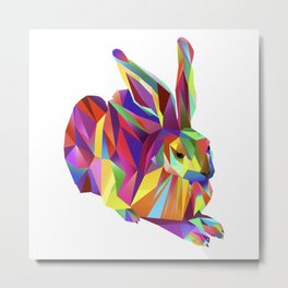 Hans Hase pink Metal Print | Graphicdesign, Hanshase, Graphic, Digital, Rabbit, Misscooperslounge, Colorful 