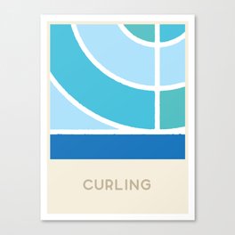 Curling (Sports Surfaces Series, No. 8) Canvas Print