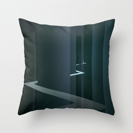 Smooth Minimal - Silver Surfer Throw Pillow