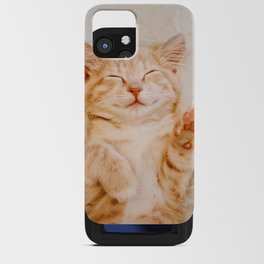 Brown cat iPhone Card Case