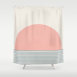 Sunrise / Sunset V - Pink & Blue Shower Curtain