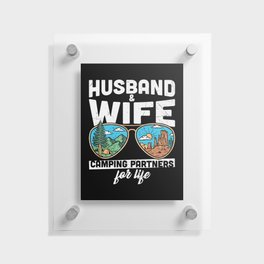 Husband And Wife Camping Partners For Life Floating Acrylic Print