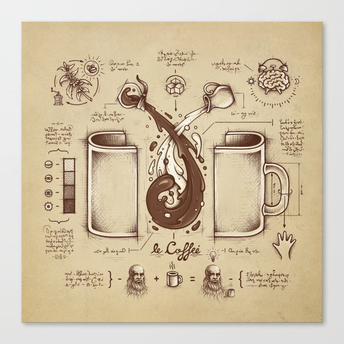 Le Coffee (Fluid of Creativity) Leinwanddruck Le Coffee (Fluid of Creativity) Leinwanddruck