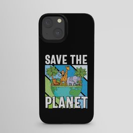 Save The Planet Vintage Retro iPhone Case