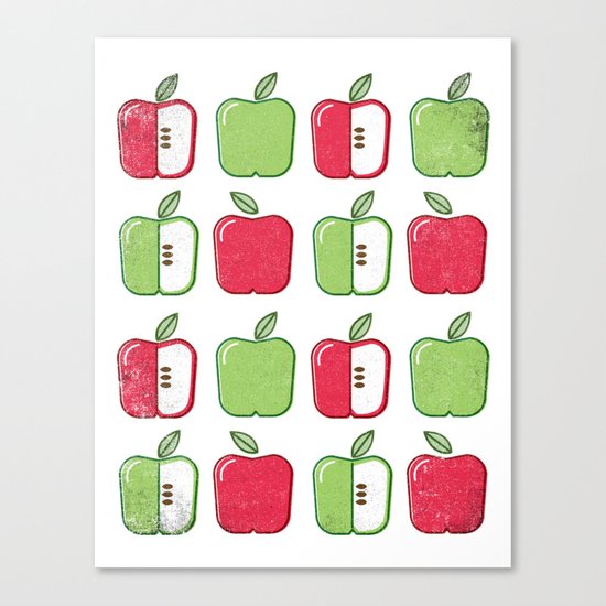 APPLE SMAPPLE DAPPLE HAPPLE PAPPLE Canvas Print