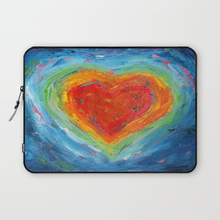 Rainbow Heart Healing Laptop Sleeve