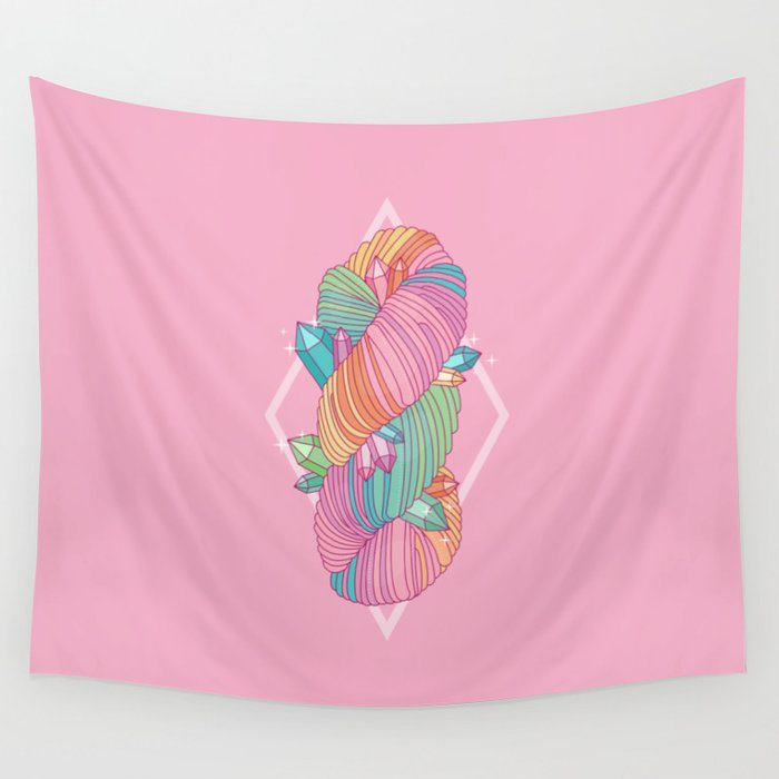 Rainbow Yarn Wall Tapestry