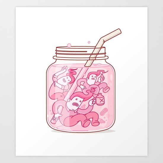 Gettin' Pickled Art Print