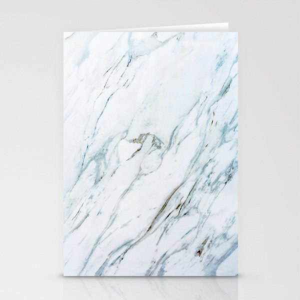 Classic White Marble Stationery Cards