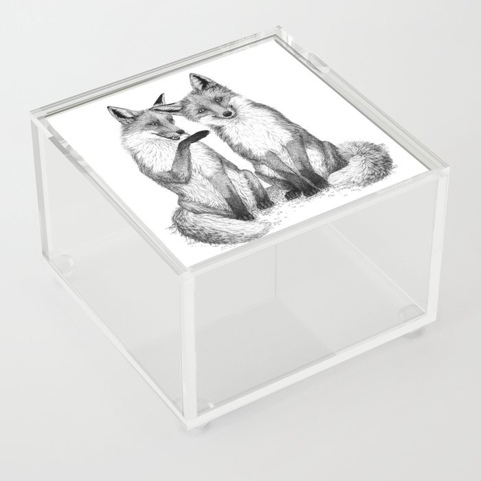 Gossip foxes Acrylic Box
