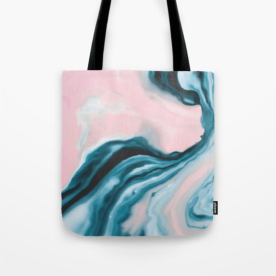 Pink and blue tide Tote Bag