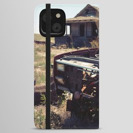 Red Truck - Utah Ghost Town iPhone Wallet Case