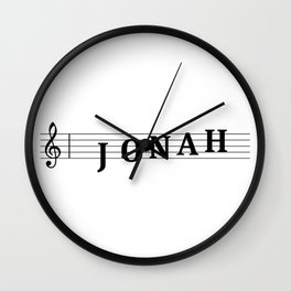 Name Jonah Wall Clock