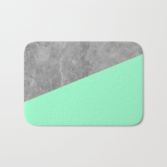 Geometry 101 Mint Meringue Bath Mat