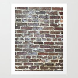 Old Brick Wall, Charleston, SC Art Print | Photo, Charleston, Southcarolina, Sc, Bricks, Clay, Old, Oldbricks, Brown, Meetingstreet 