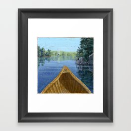 canoe bow Framed Art Print