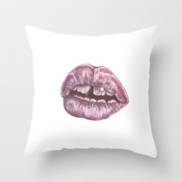 Lips.1 Throw Pillow
