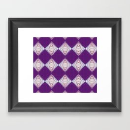 Diamond Tragedy Purple Framed Art Print
