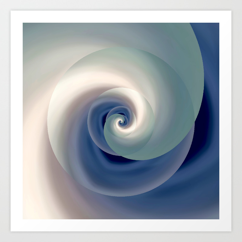 Whirlwind Abstract 3d Digital Art Art Print By Katerina Ez Society6
