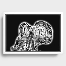 Black & White necromancer of rebirth Framed Canvas
