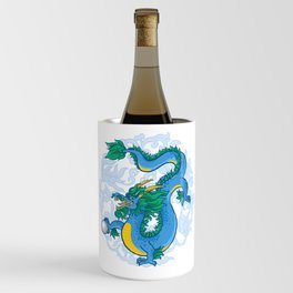Blue Dragon with pearl Wine Chiller