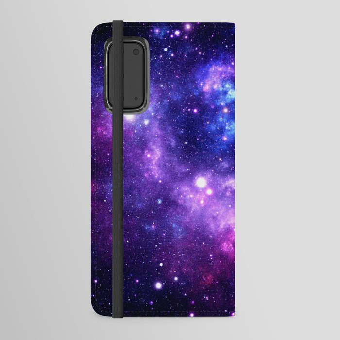 Purple Blue Galaxy Nebula Android Wallet Case