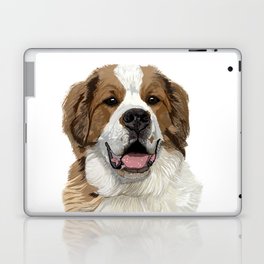 George the Saint Berner (Saint Bernard & Bernese Mountain Dog Cross) Laptop Skin