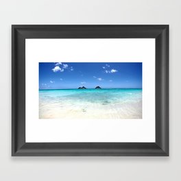 Summer at Lanikai Beach Framed Art Print
