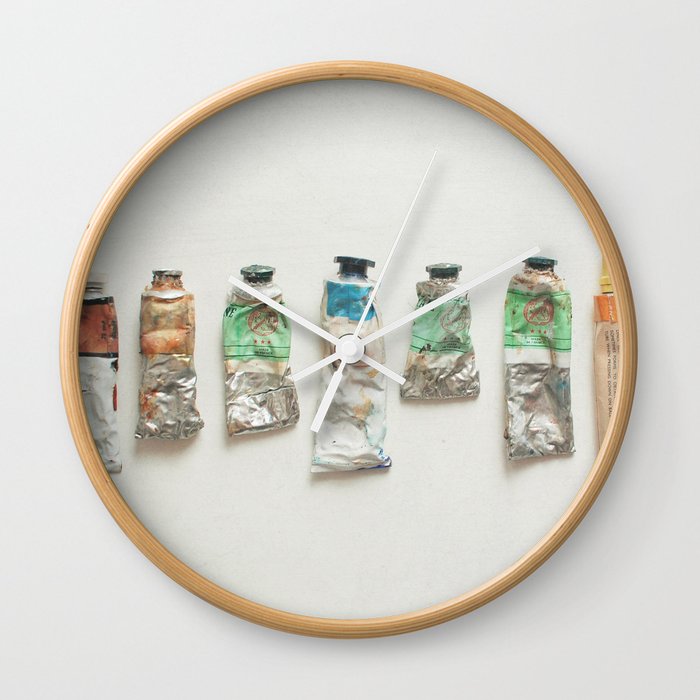 Oil Paints Wall Clock