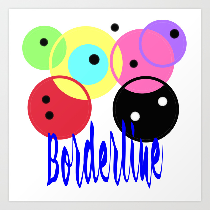 Borderline Colorful Mood Circle Design Art Art Print By Catxel