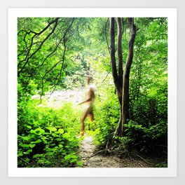 Walking in the Woods Art Print | Digital, Color, Massachusetts, People, Curated, Men, Photo, Nature, Gayinterest, Longexposure 