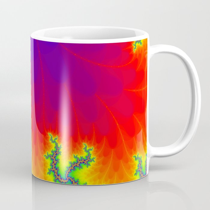 Abstract Art Psychedelic Art Primary Colors Red Yellow Blue Coffee