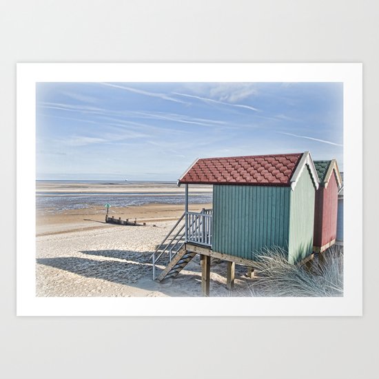 Beach Huts Art Print