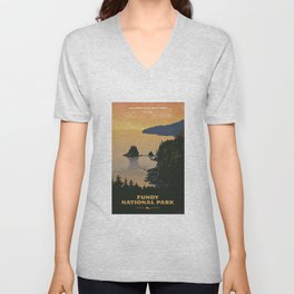 Fundy National Park V Neck T Shirt